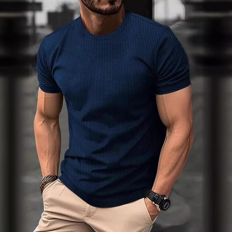 Men’s T-Shirt – Slim Fit – Soft Stretch Fabric – Crew Neck – Short Sleeve Casual Wear