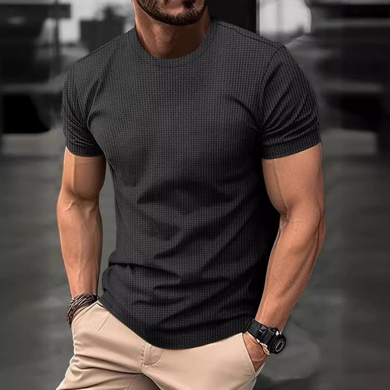 Men’s T-Shirt – Slim Fit – Soft Stretch Fabric – Crew Neck – Short Sleeve Casual Wear