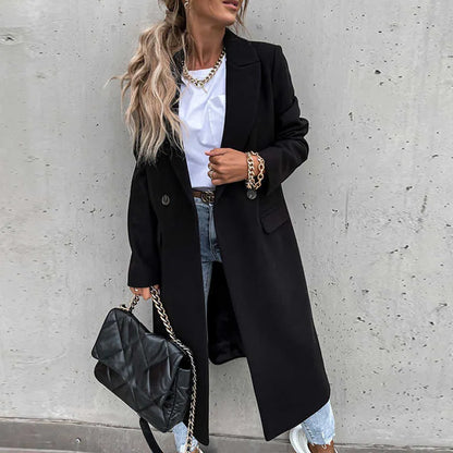 Women's Coat - Wool - Tailored Fit - Classic Lapel