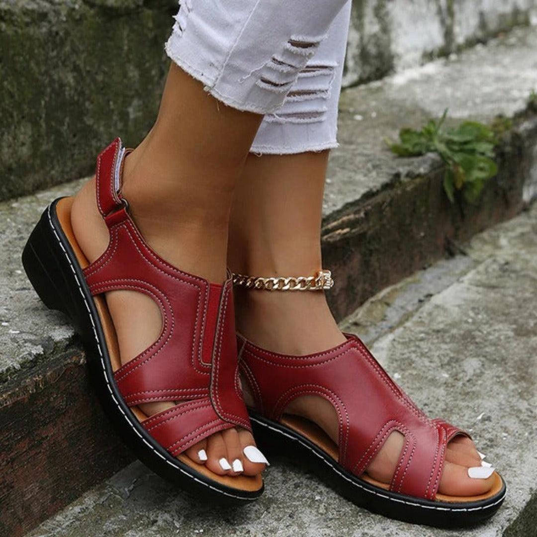 Women’s Sandals – Arch Support – Cushioned Sole – Multi-Strap – Ergonomic Fit