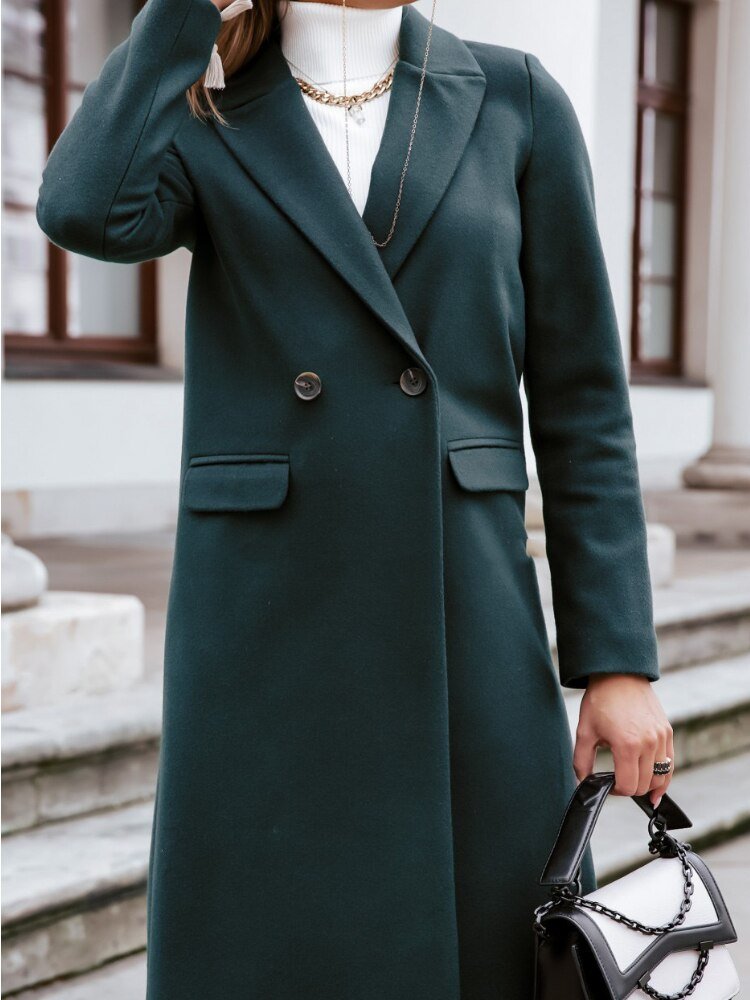 Women's Coat - Wool - Tailored Fit - Classic Lapel