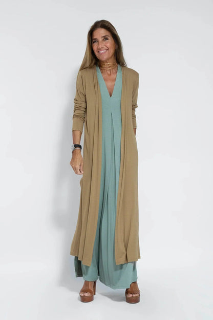 Women's Maxi Dress - Sleeveless A-Line - Lightweight Flowy V-Neck Elegant Fit