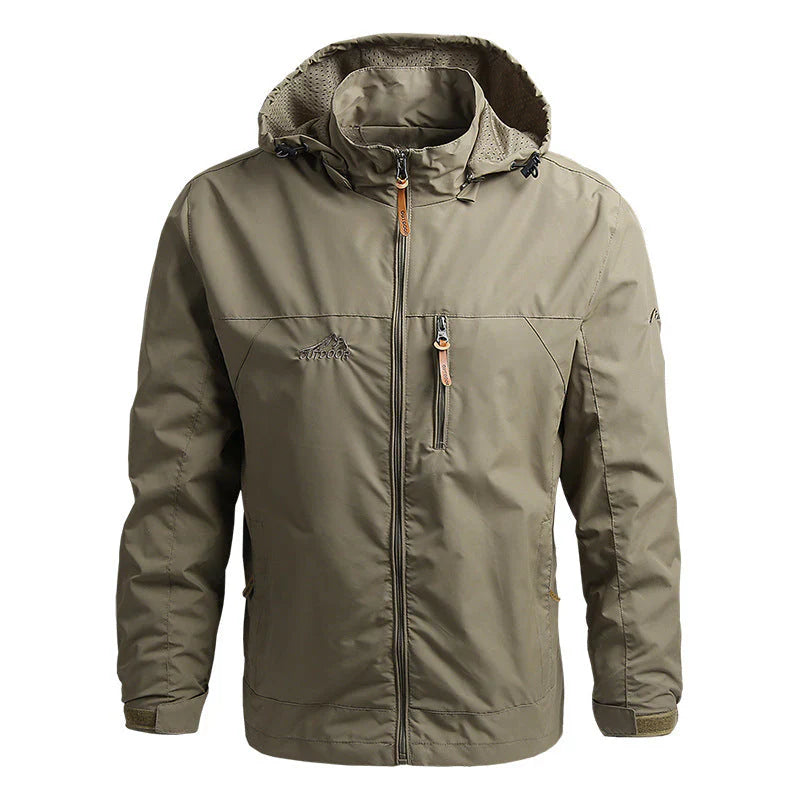 Men’s Softshell Jacket – Hooded – Windproof Water-Resistant – Regular Fit – Zip Pockets