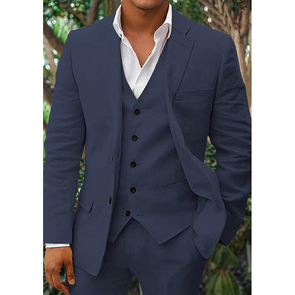 Men’s Blazer – Tailored Fit – Breathable Blend – Single-Breasted – Notched Lapel