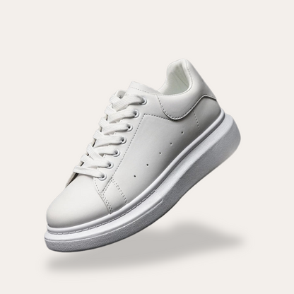 Men’s Sneakers – Smooth Leather – Low Top – Lace-Up