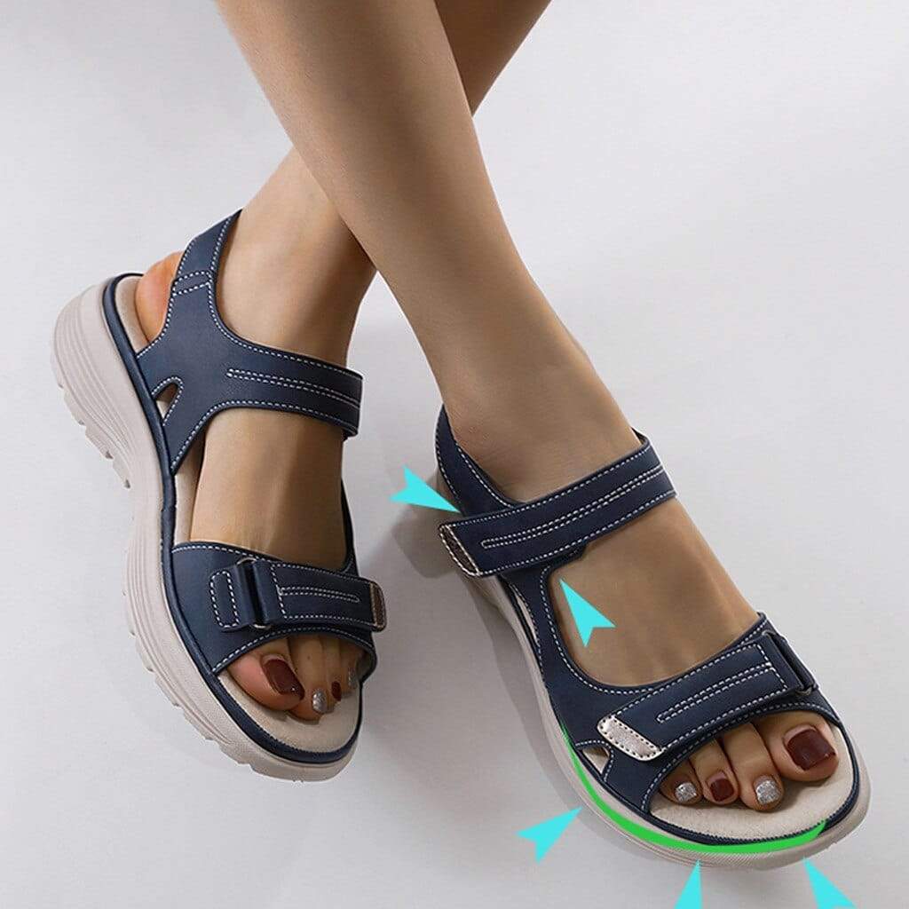 Women’s Sandals – Adjustable Straps – Cushioned Footbed – Non-Slip Sole – Open Toe