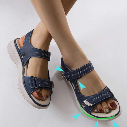 Women’s Sandals – Adjustable Straps – Cushioned Footbed – Non-Slip Sole – Open Toe