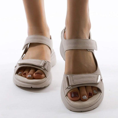 Women’s Sandals – Adjustable Straps – Cushioned Footbed – Non-Slip Sole – Open Toe