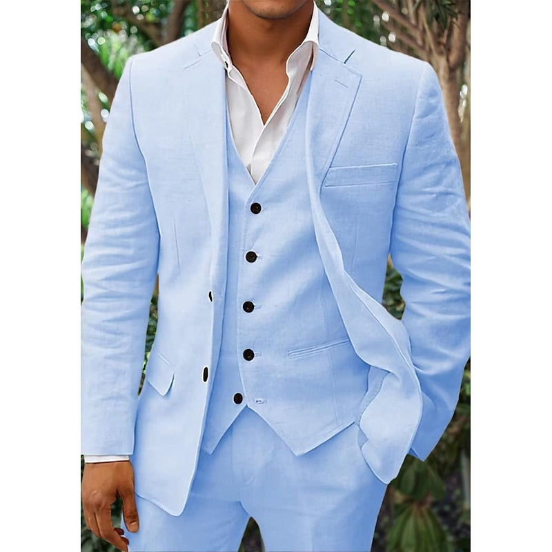 Men’s Blazer – Tailored Fit – Breathable Blend – Single-Breasted – Notched Lapel
