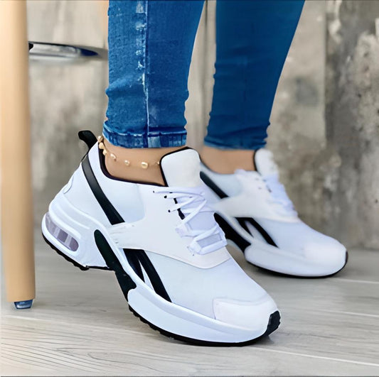 Women’s Sneakers – Chunky Ergonomic Fit – Breathable Upper – Cushioned Sole