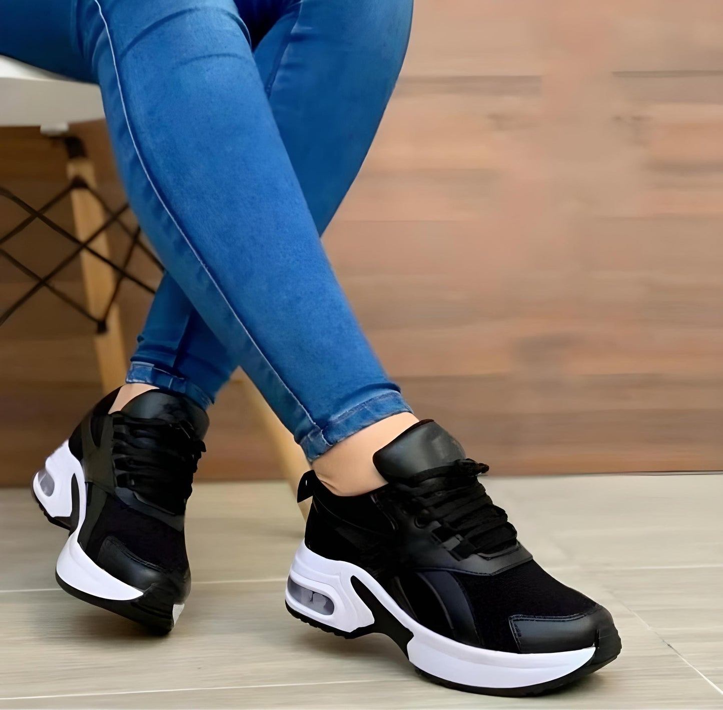 Women’s Sneakers – Chunky Ergonomic Fit – Breathable Upper – Cushioned Sole