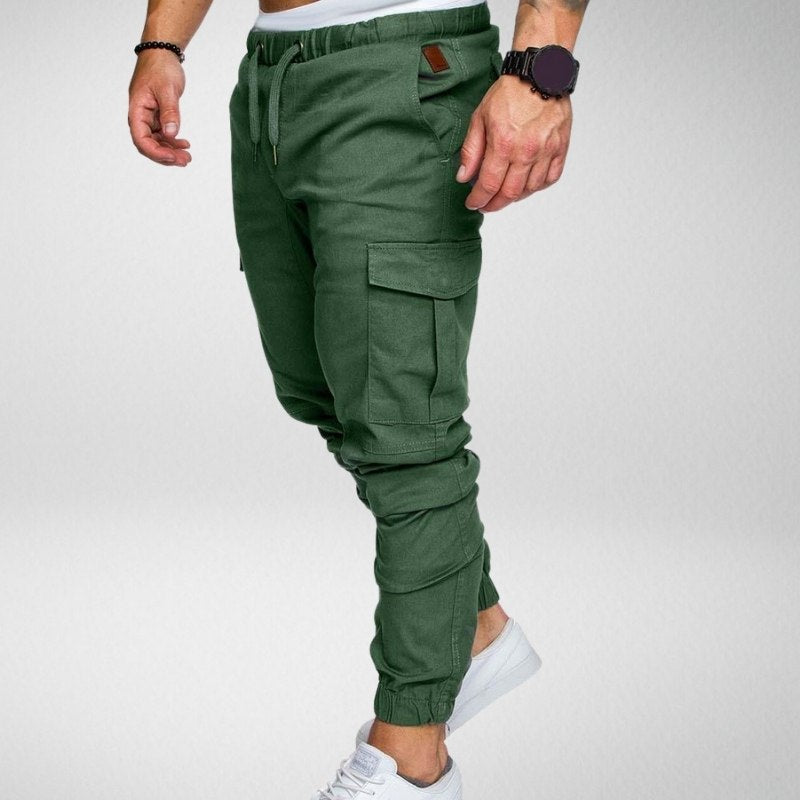 Henry Casual Trousers with Elastic Waistband