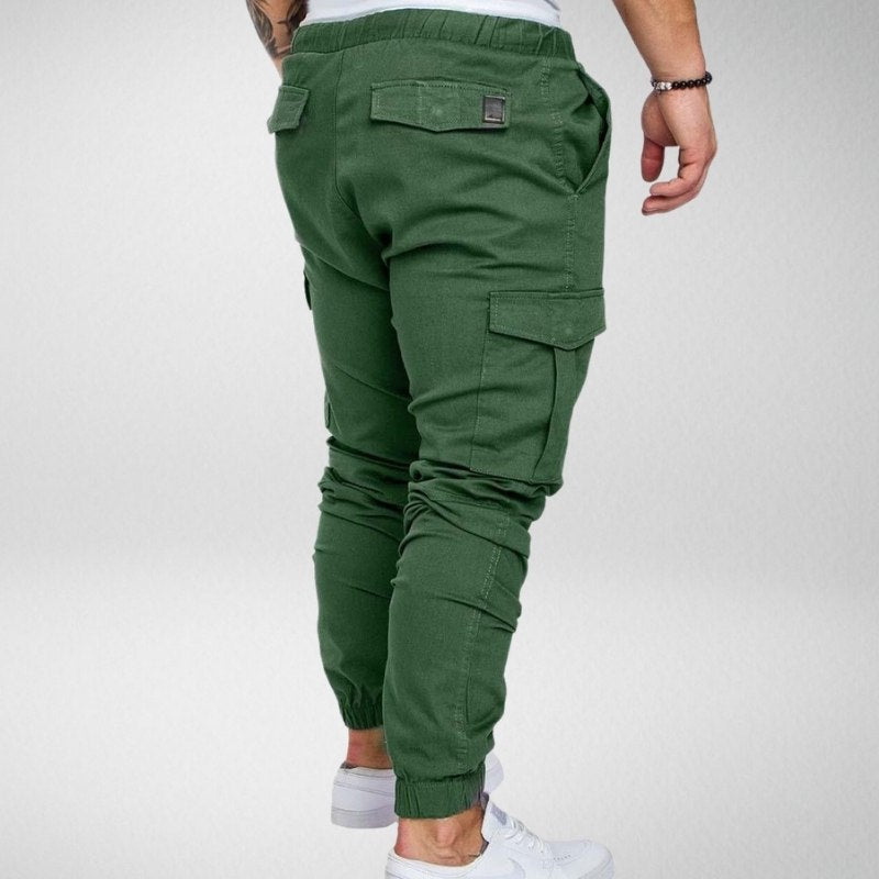 Henry Casual Trousers with Elastic Waistband