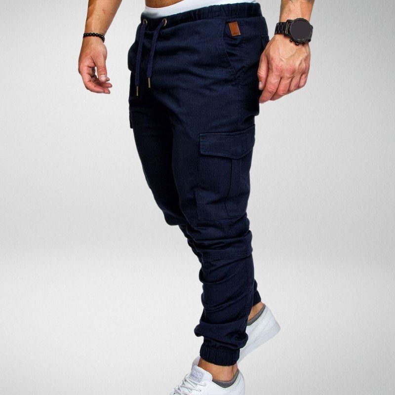 Henry Casual Trousers with Elastic Waistband