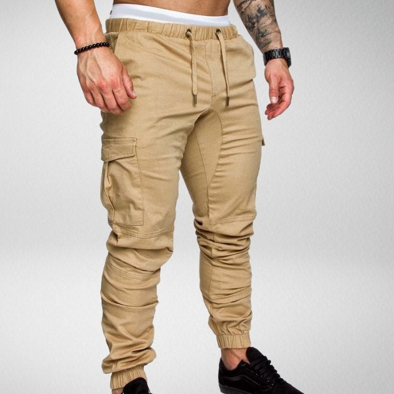 Henry Casual Trousers with Elastic Waistband