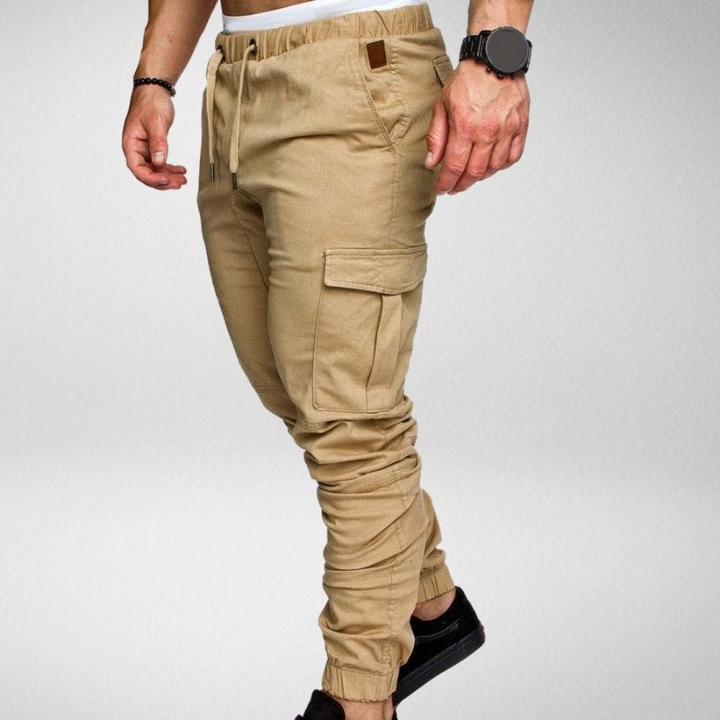 Henry Casual Trousers with Elastic Waistband