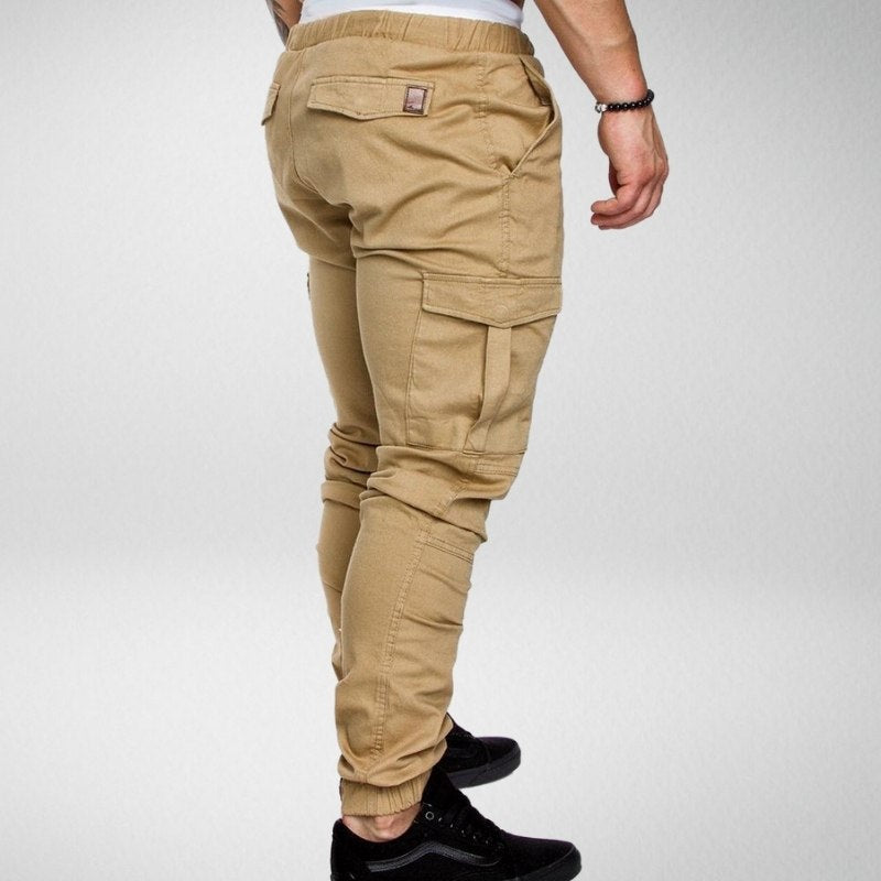 Henry Casual Trousers with Elastic Waistband