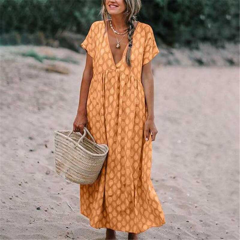 Marion Bohemian V-Neck Dress