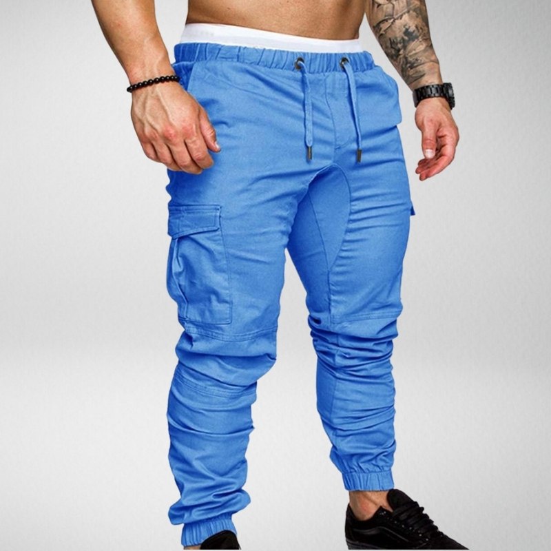 Henry Casual Trousers with Elastic Waistband