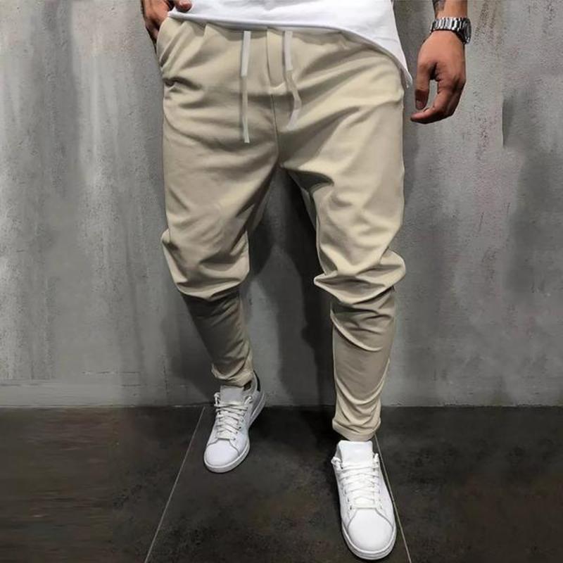 Modern, loose-fitting chino trousers for men