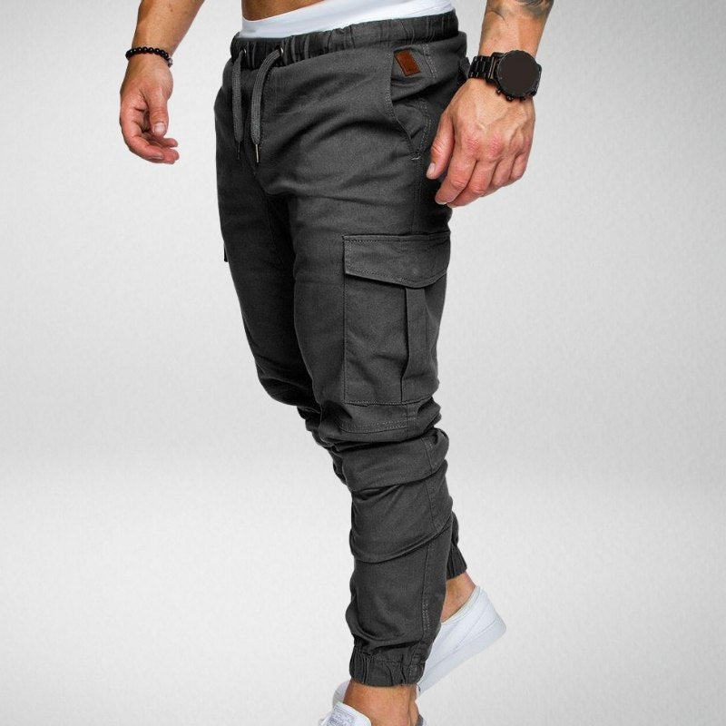 Henry Casual Trousers with Elastic Waistband